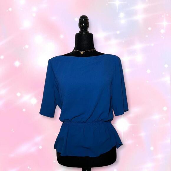 Wilfred Tops - Wilfred Royal Blue T Shirt Y2K 2000s